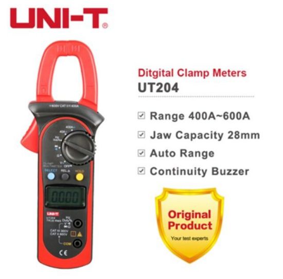Picture of UNI-T UT204 True RMS Digital Clamp meter Auto AC DC Amp Volt Ohmmeter Frequ Test