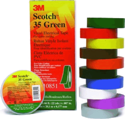 Picture of Scotch #35 Vinyl Color Coding Electrical Tape by 3M