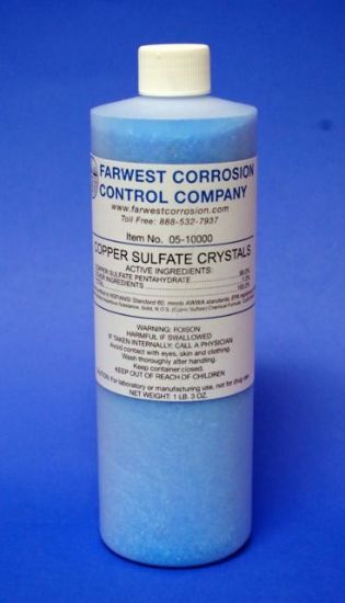 Picture of Copper Sulfate Crystals (lb. 3 oz.) by Farwest Corrosion