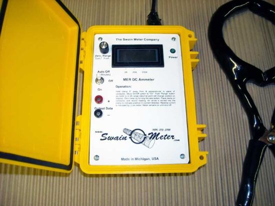 Picture of Model MER Clamp-on Digital DC Ammeter with Magnetic Error Correction by Swain Meter